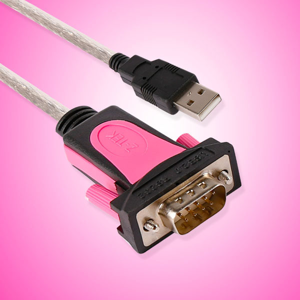 厂家直销z-tek力特工业级 usb转rs232 通用 9针串口线公头ze533c