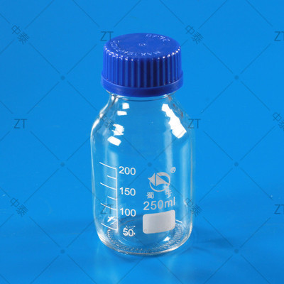 蜀牛250ml蓝盖试剂瓶/ 丝口透明试剂瓶 250ml螺口带刻度
