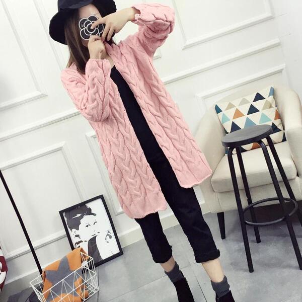 针织衫女开衫短款薄修身学生花色韩版春秋外套2016秋季新款女装潮