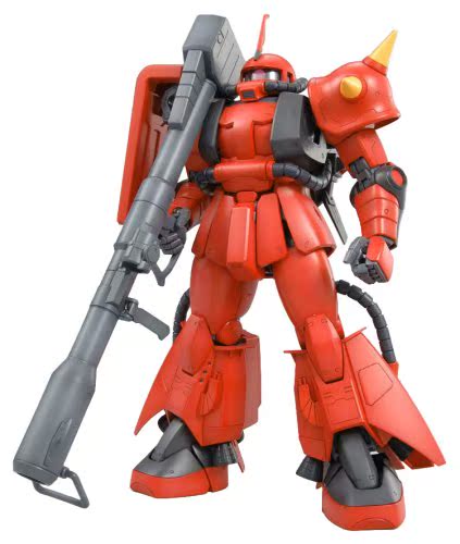 包邮 高高模型 1/100 mg 018 zaku ii 真红闪电扎古高达模型