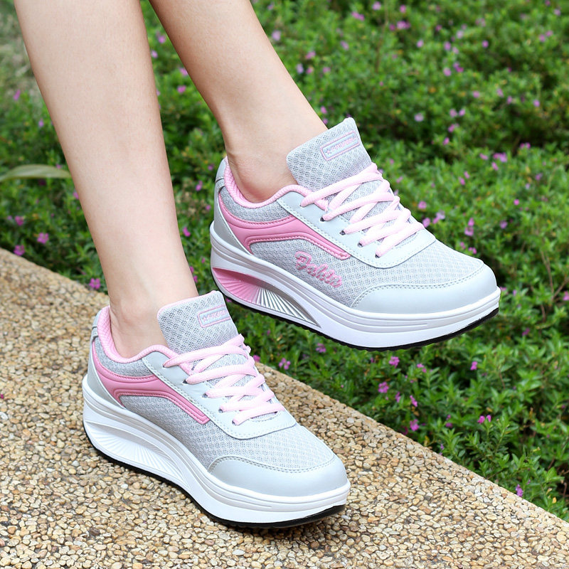 2014春夏新款瘦身女摇摇鞋 增高运动鞋女 旅游鞋 超轻跑步鞋女