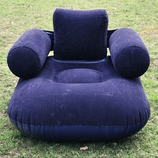 正品盈泰加大单人充气懒人沙发植绒沙发充气沙发躺椅送修补包