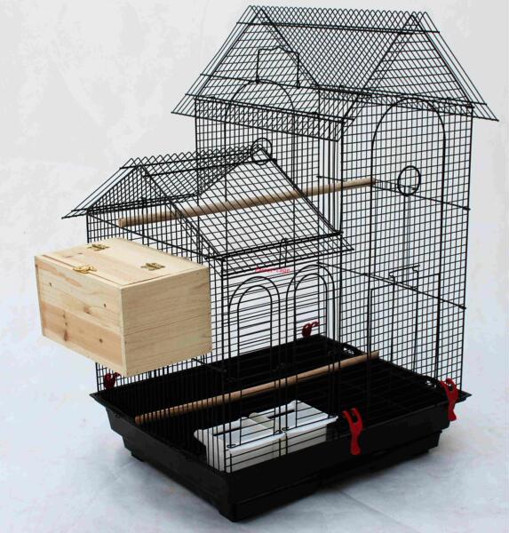 双屋顶型鹦鹉笼 群鸟笼 玄凤笼 鸟笼 繁殖笼 可外挂鸟窝