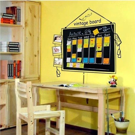 定制黑板墙贴纸办公室教室幼儿园咖啡馆创意墙贴黑板贴店铺便利贴