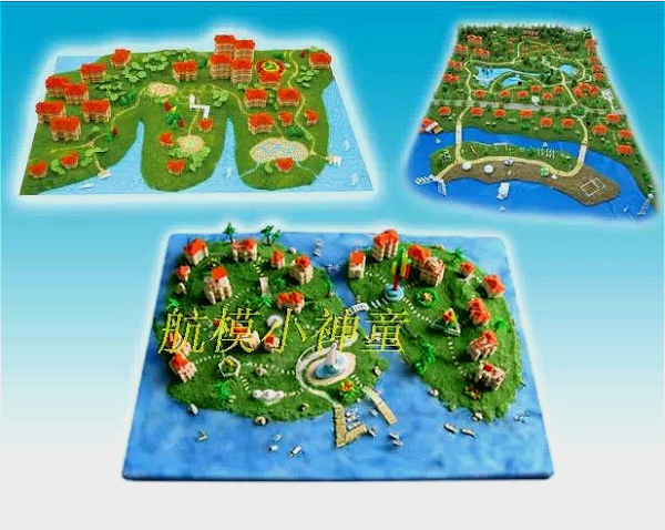 城市梦想 区域规划模型 建筑模型 拼装益智 diy手工 中天正品
