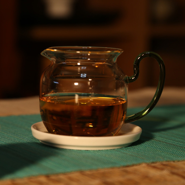 至尊精品自慢堂翻口茶盅】 玻璃草堂 公道杯茶海玻璃大茶盅公杯