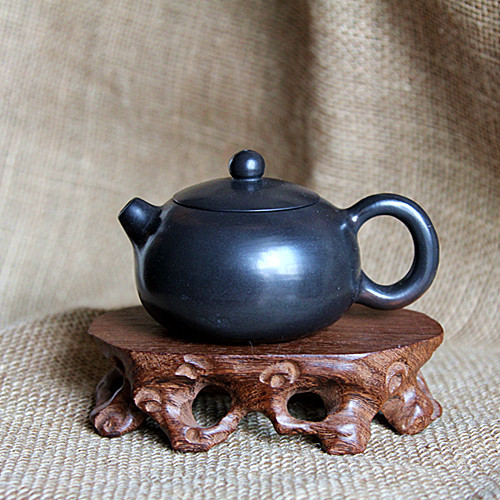 云南建水紫陶中国四大名陶 楚惠全手工作品 窑变茶壶 西施 素壶