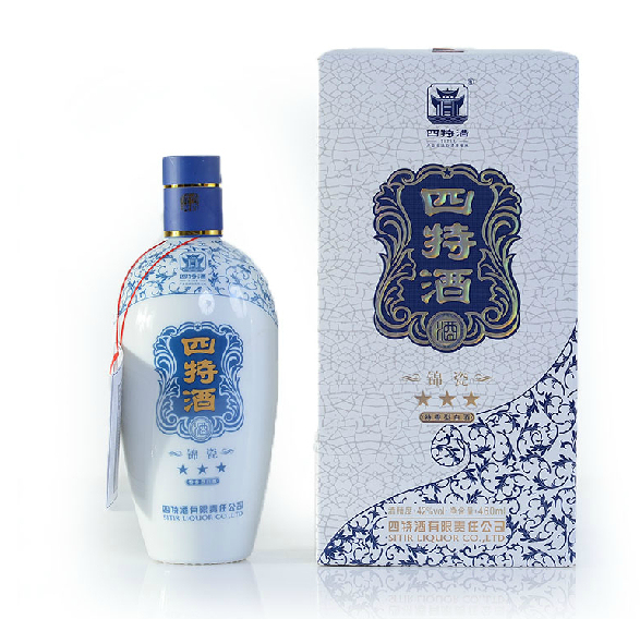 【四特酒庄】江西特产四特锦瓷三星 52度460ml 特价整箱包邮