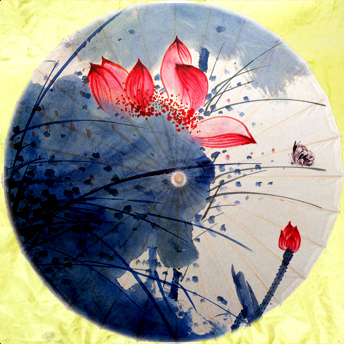 工笔荷花油纸伞古典礼品伞江南伞舞蹈道具花伞纸伞古典动漫道具伞