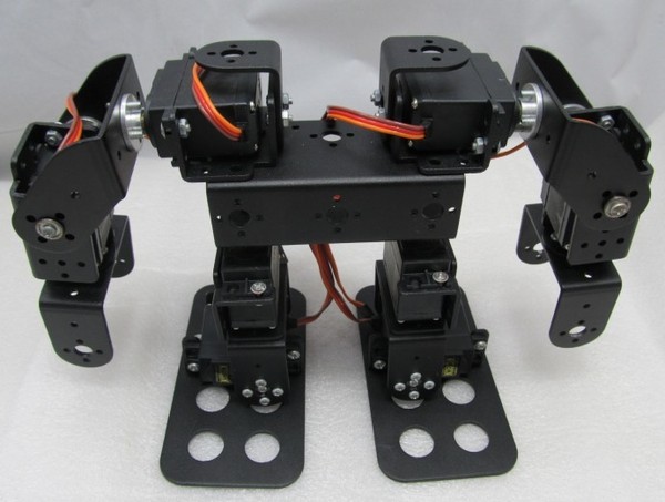 8自由度 人形機器人 步行 雙足機器人 全套舵機支架配件 含舵盤