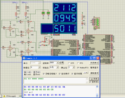 基于protues的PIC单片机智能交流电压电流表\/