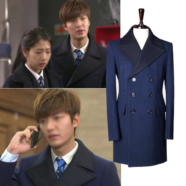 韩剧李敏镐李民浩同款冬季修身毛呢外套妮大衣男款风衣中长款