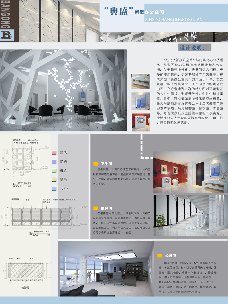 環藝室內園林景觀建築專業學生畢業設計展板排版/psd/cdr模板 a2