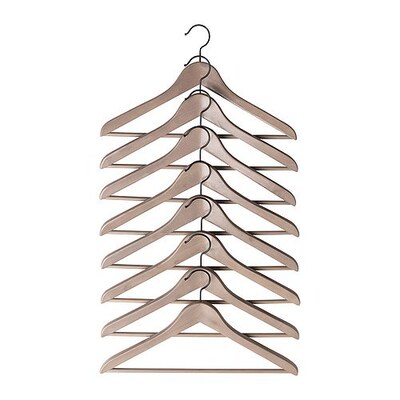 【ikea/宜家专业代购】布梅朗 弧形衣架, 白色 黑色 特价 原价39