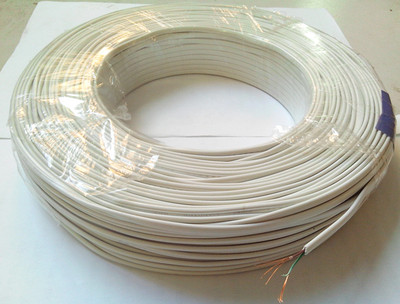 室内2芯电话线 工程布线专用 2芯0.5电话线 扁形多丝软芯 200米