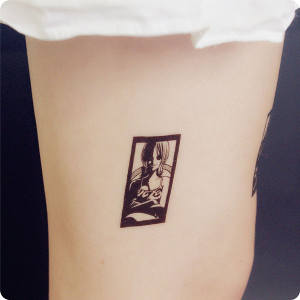 【女仆tatoo】092海贼王-娜美纹身贴 动漫周边 h0010-娜美