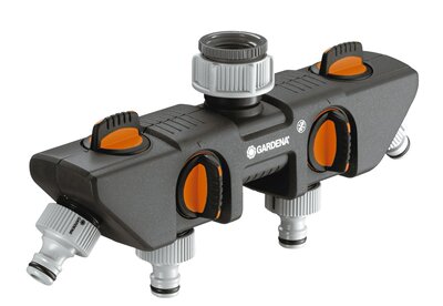 德国嘉丁拿gardena 8194通用五通型分水器接头 一分四水管接头