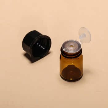 doterra多特瑞 2ml茶色中孔玻璃瓶 样品瓶 精油瓶空瓶 100只装