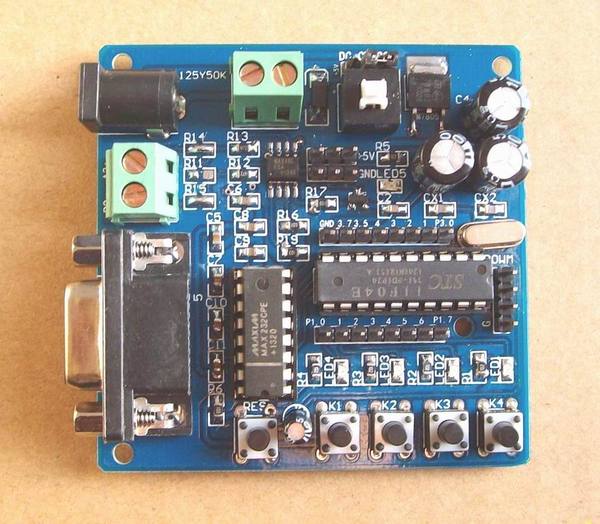 stc11f04e单片机学习开发板兼容51/stc11f全系列 232/485双通讯