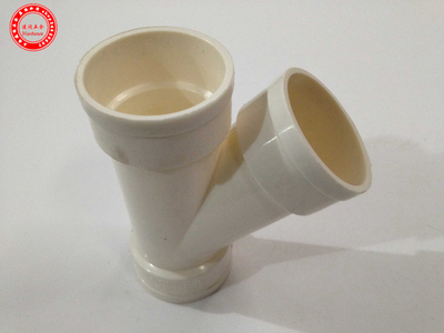 PVC普通排水管件斜三通\/45度斜口三通另有中