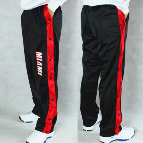 nba热火队篮球裤 詹姆斯科比全开扣训练裤出场服运动裤男长裤包邮