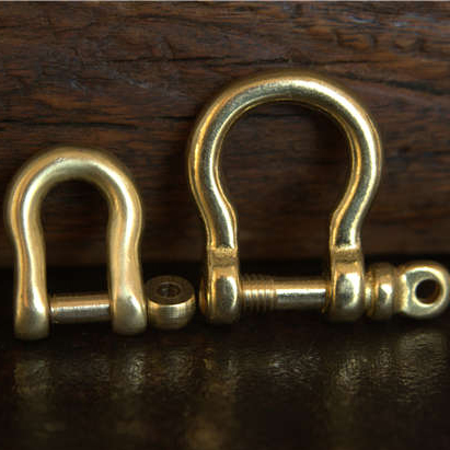 黄铜插销d环 马蹄扣 黄铜u型扣 登山扣 高档铜卸扣diy五金配件
