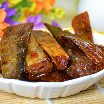 仙之慕 洞庭湖鱼尾 香辣麻辣野生鱼尾巴20g 湖南特产小吃零食