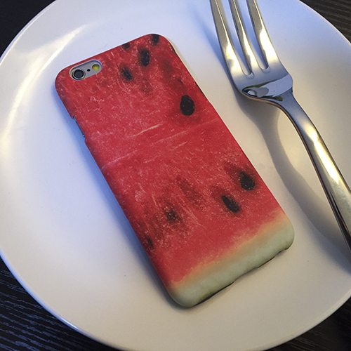 创意饼干iphone6手机壳 苹果6plus保护套个性西瓜超薄5/5s外壳潮