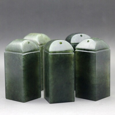 丹东绿冻石封侯印书法印章封候印印章3x3x7cm