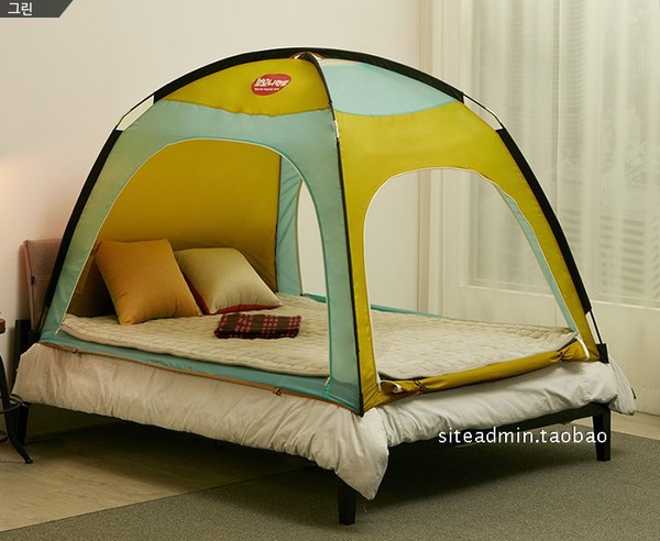 室内床上单人双人帐篷 冬季春季防寒保温保暖防风透气 超大有底