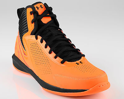 海外代购 篮球鞋 甲下飞机2 ii ua男子篮球鞋新电动橘色黑色