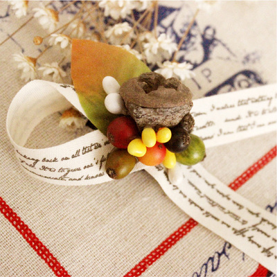 原创手工森女浆果发饰 森林风干果实精灵发夹头饰礼物 满包邮