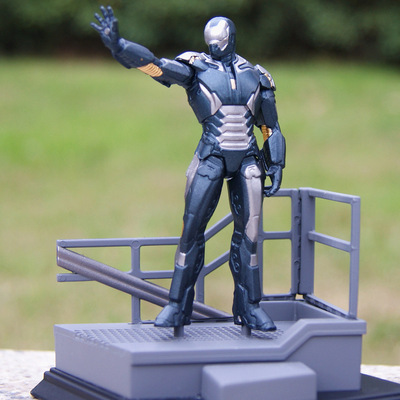 钢铁侠 mark 40 猎枪shotgun漫威 超级英雄战地情景3英寸人偶成品