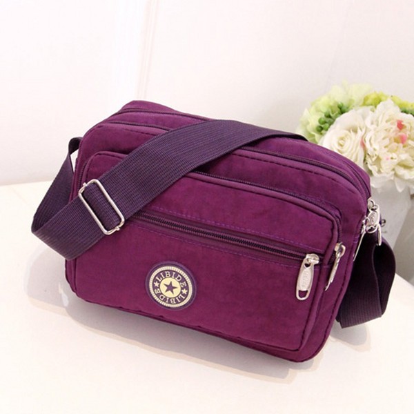 女士斜跨包潮帆布单肩斜挎女包尼龙牛津布包中老年包女包小包包