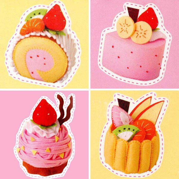 不织布蛋糕材料包学校幼儿园手工diy布艺亲子礼物【免裁剪】