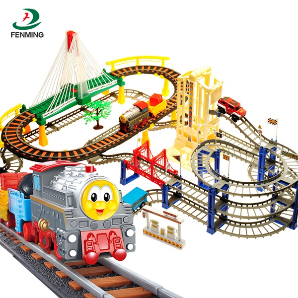 车套装电动轨道车大型火车玩具车儿童男孩汽车