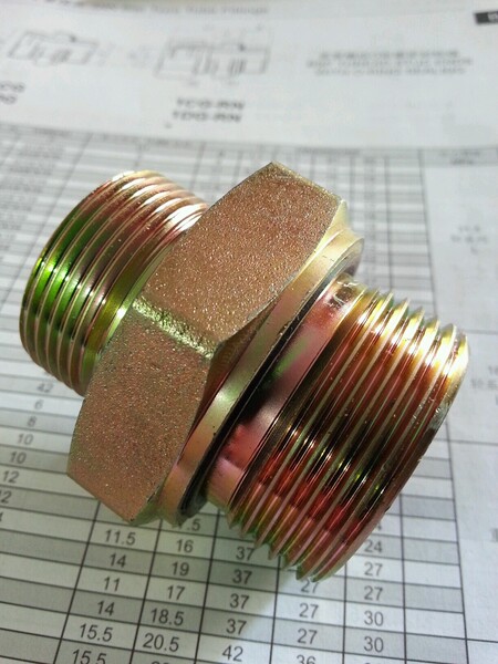 佛山盾构机用卡套式英制端直通接头 三水盾构机用卡套式液压接头