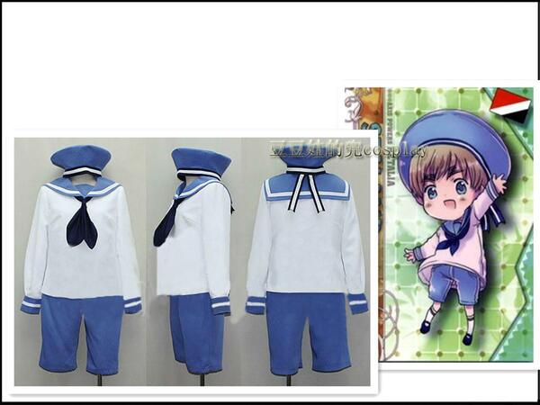 cosplay动漫游戏黑塔利亚aph意大利水手服2代装原版免邮定制