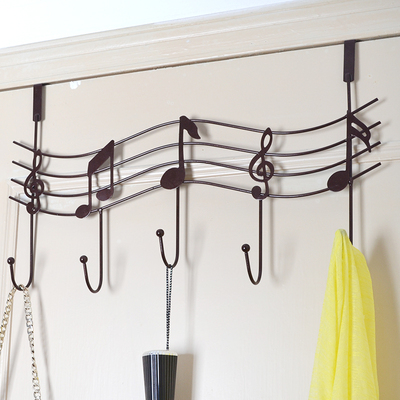 Use door clothes hangers to hang your clothes. Home DIY