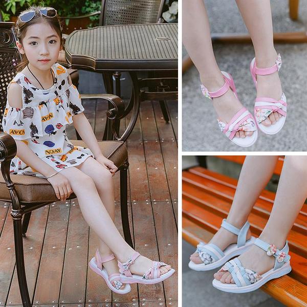 4夏季5童装9女童凉鞋6儿童鞋子7小女孩8公主鞋10夏天沙滩鞋12岁潮