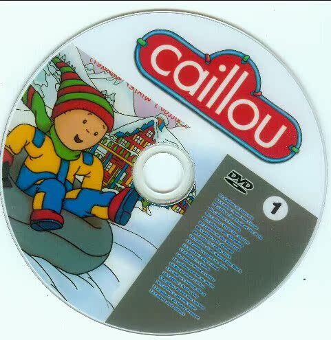 caillou卡由清晰版12张dvd 245集带字幕送245集音频 英文原声动画