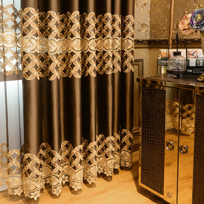 帘帘看佛罗伦萨高级奢华别墅客厅卧室进口高精密欧式绣花窗帘定制