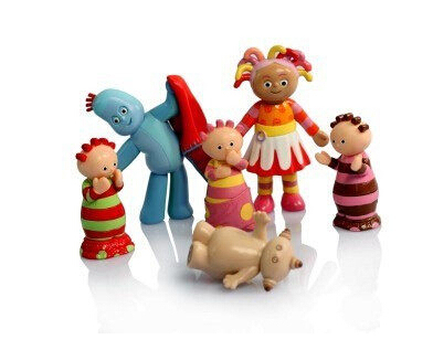 顺嘉bbc授权正版花园宝宝玩具叮叮车 人偶组合套装型号36302防伪