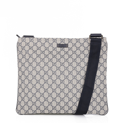 gucci/古驰/古琦/古奇正品男包男士单肩包休闲帆布斜挎包薄款方形