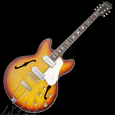 美国代购 吉他 1967 epiphone依普风 e-230td casino 渐变黄色