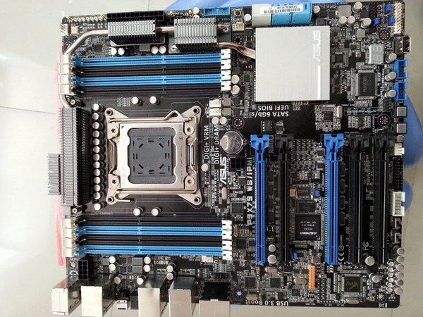 asus/华硕 p9x79 ws /ipmi lga2011 挖矿设计绘图专用x79主板