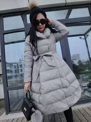 2015冬季女装am羽绒服amazingmaze韩版收腰长款外套防寒服9811潮