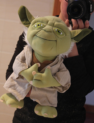 包邮 电影星球大战 尤达大师毛绒玩具 智慧老人公 仔玩偶娃娃