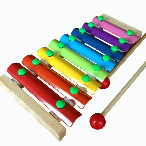 特价木制八音琴宝宝儿童幼教音乐器早教益智力敲打琴玩具1-2-3岁