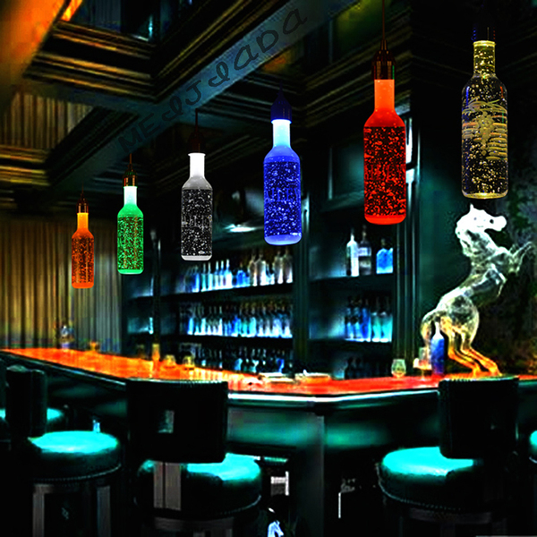 现代时尚led水晶柜吧台吊灯饰葡萄洋啤酒瓶吊灯具艺术酒吧餐厅灯